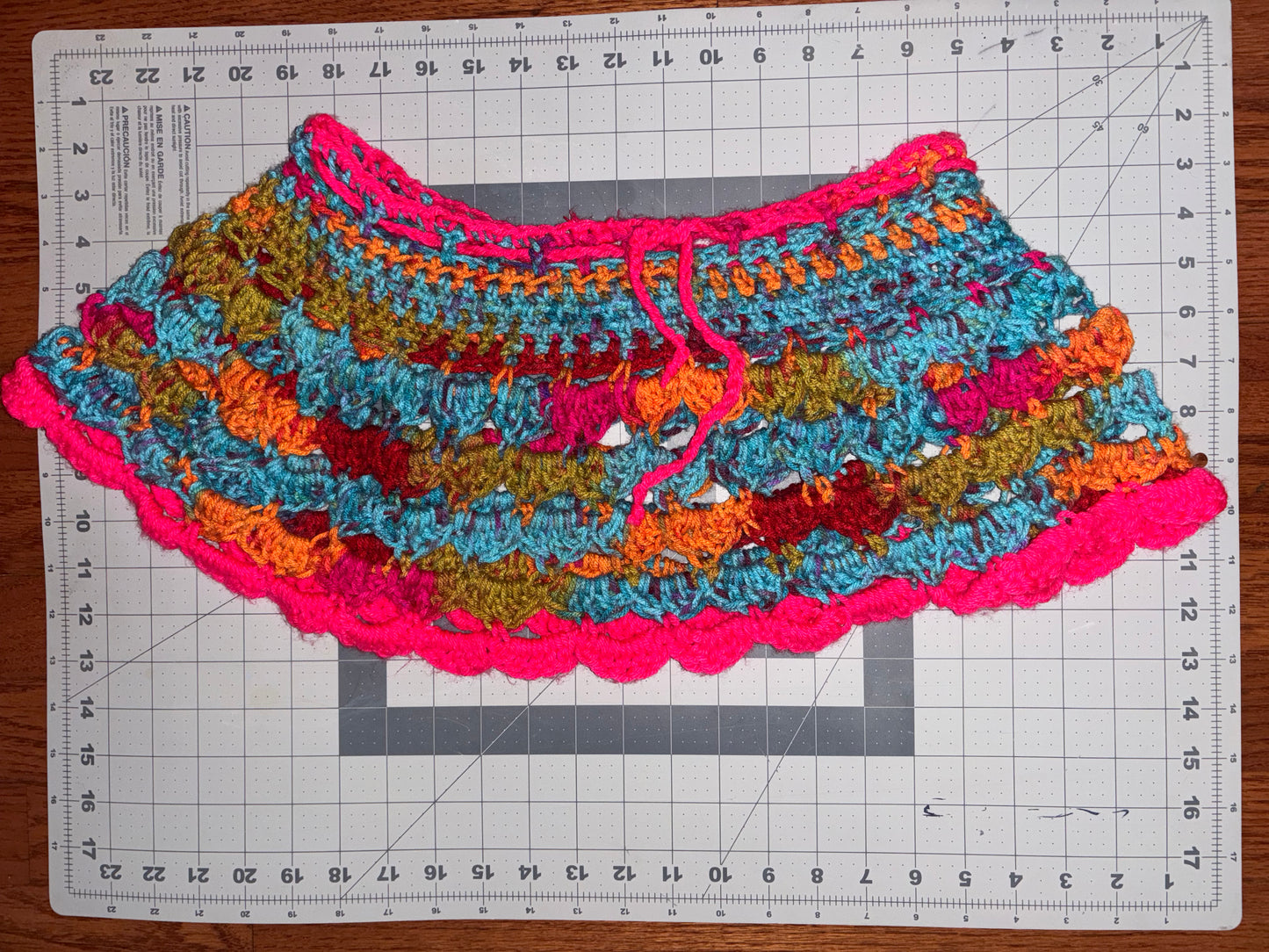 Mini Hot Pink Ruffle Skirt