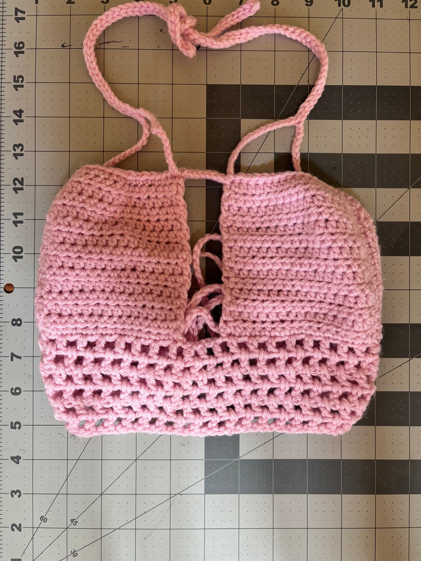 Baby pink Crop Cut out