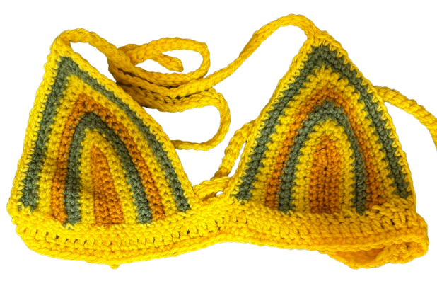 Yellow green & orange bralette