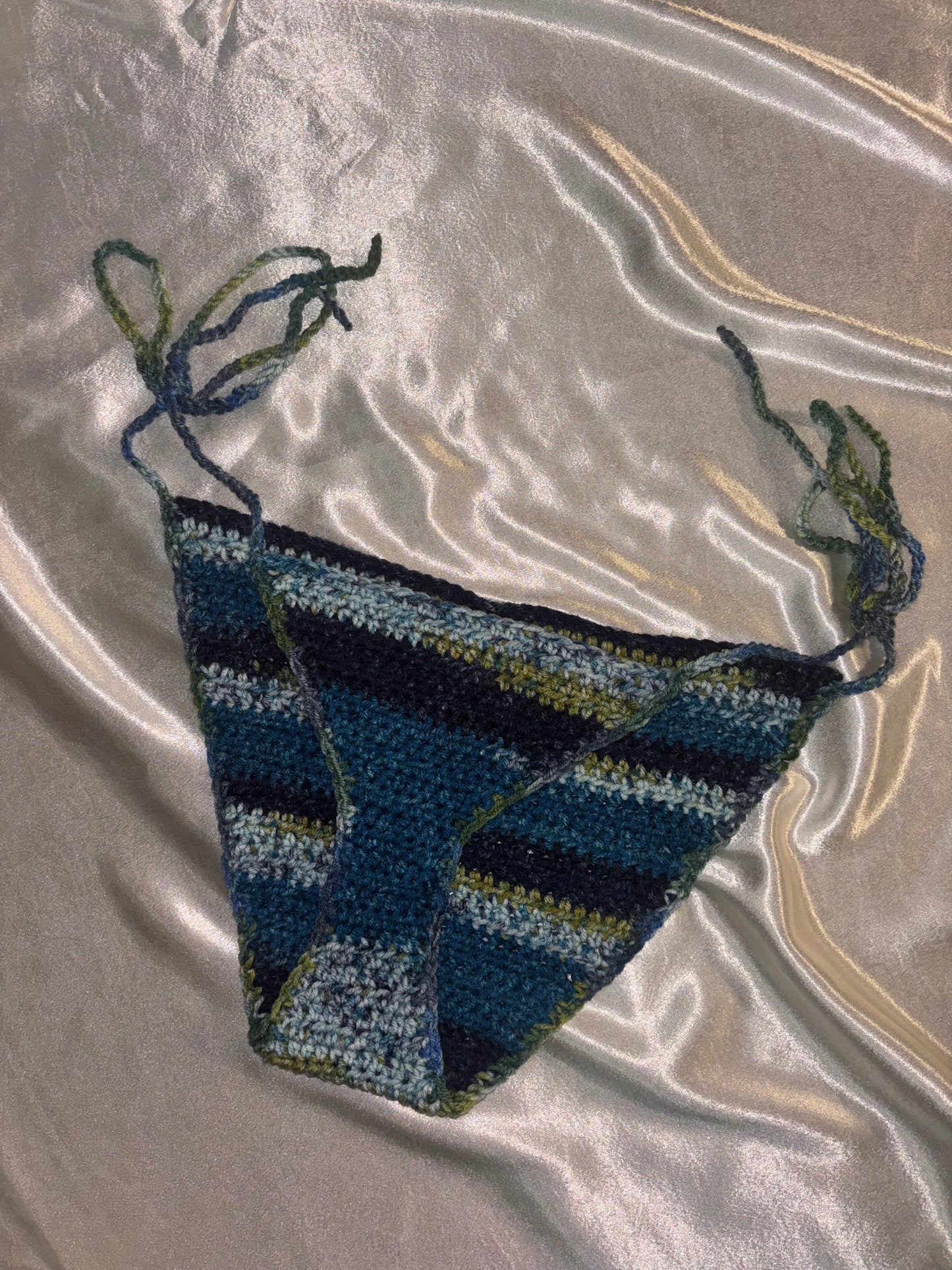 Blue & Green bikini bottoms
