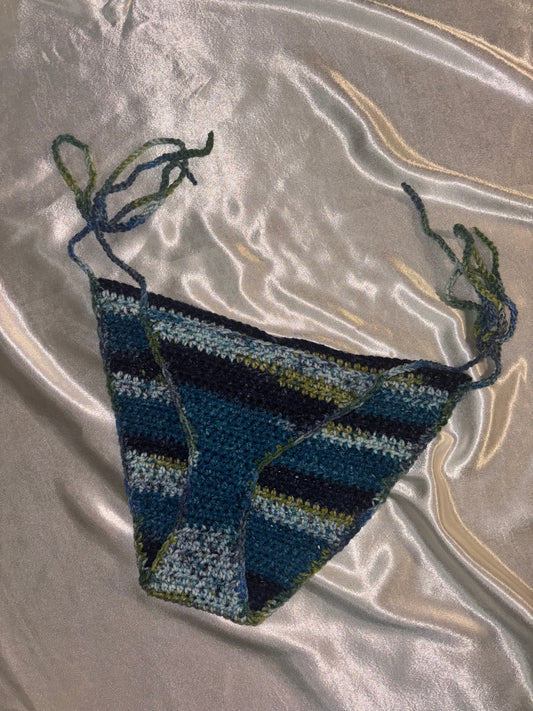 Blue & Green bikini bottoms