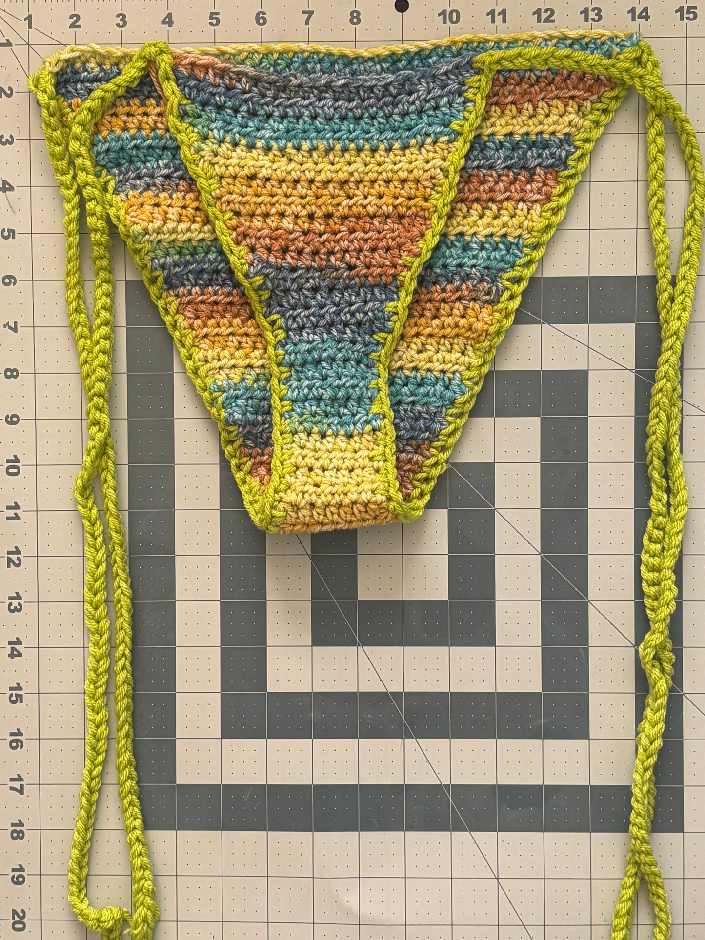 Multi color bikini bottom