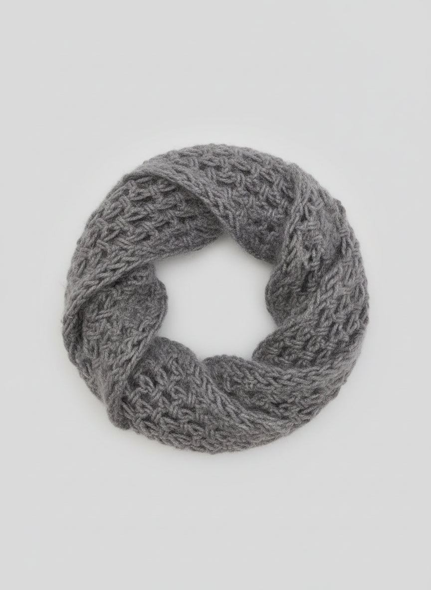 Lilac fuzzy scarf