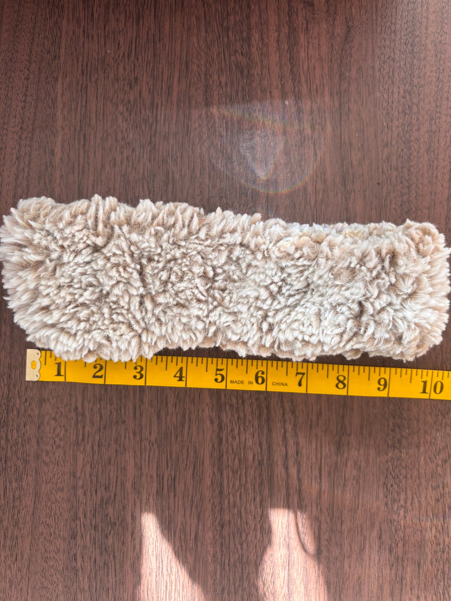 Furry Taupe Headband