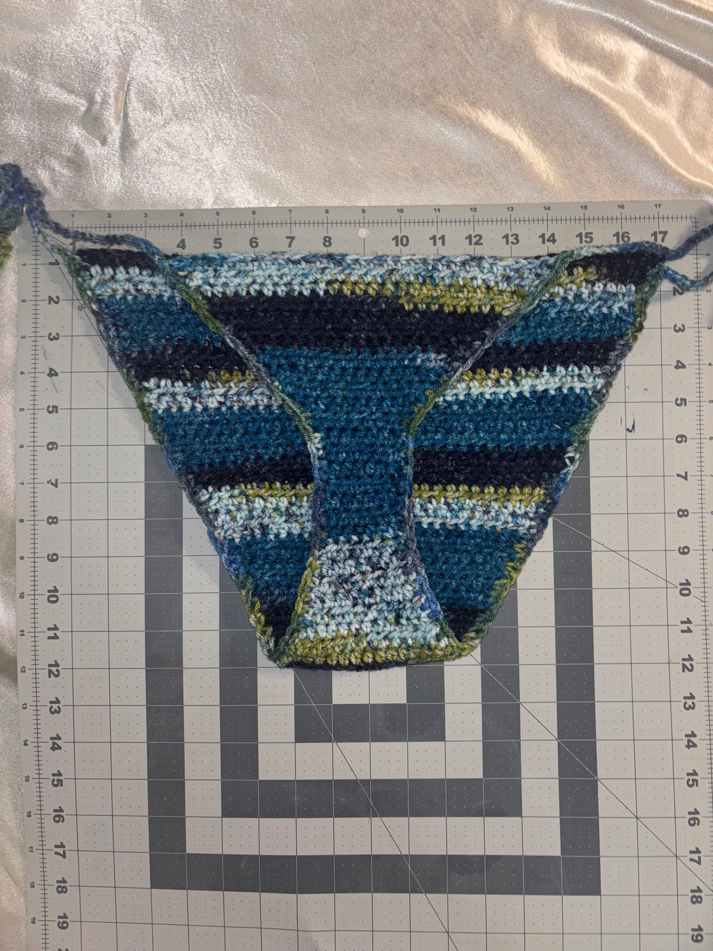 Blue & Green bikini bottoms