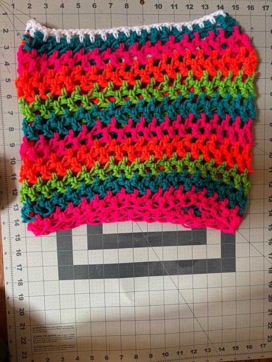 Neon cover up skirt