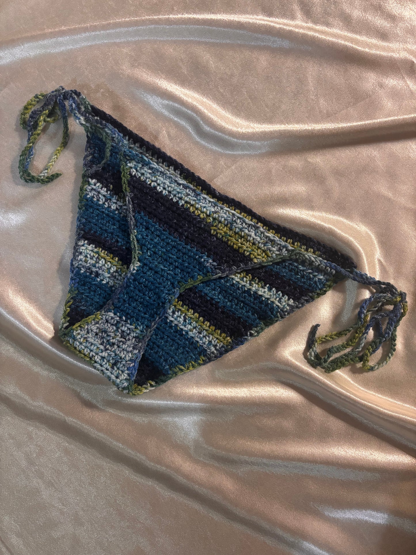 Blue & Green bikini bottoms