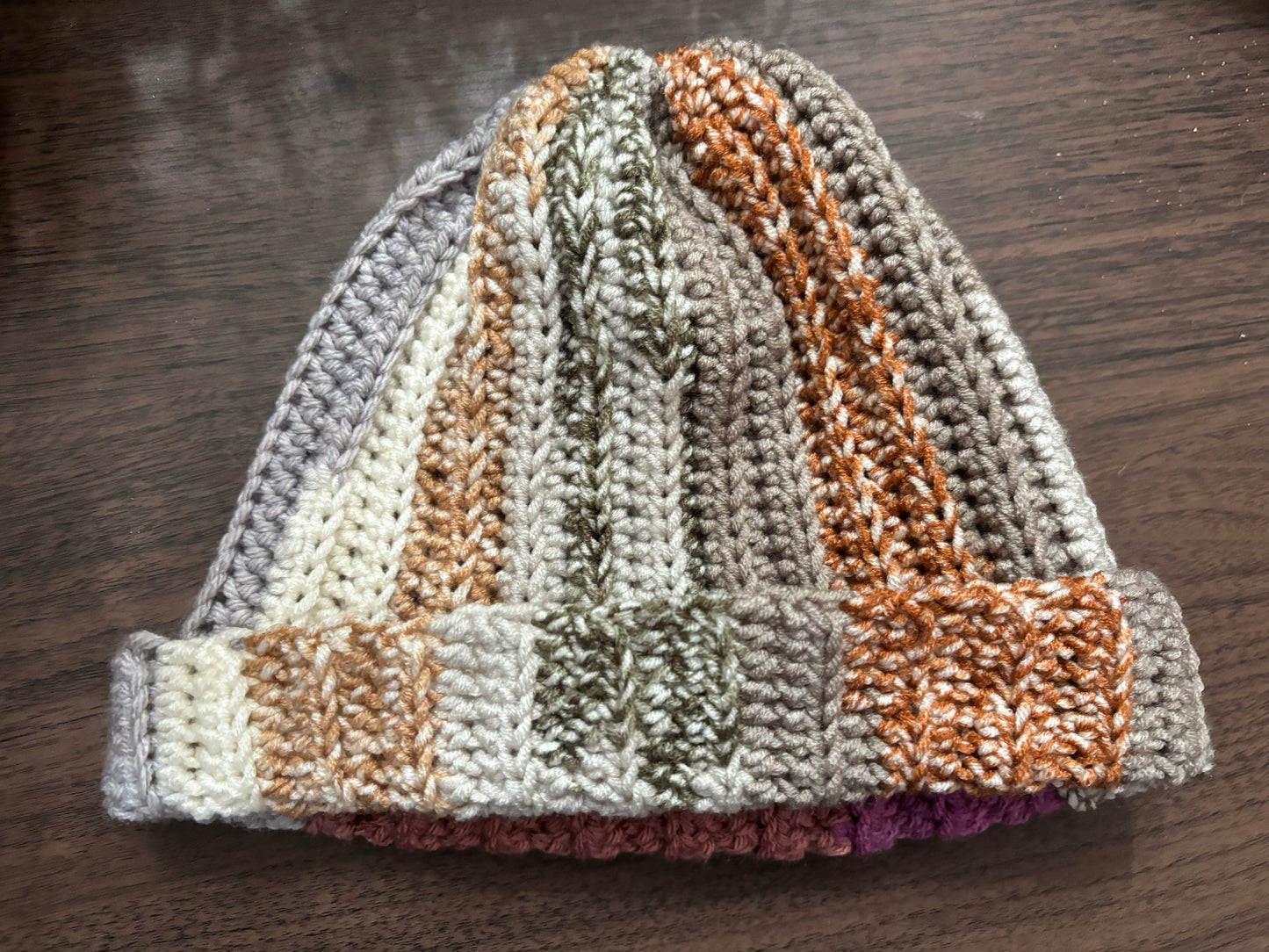 Multi color adult beanie